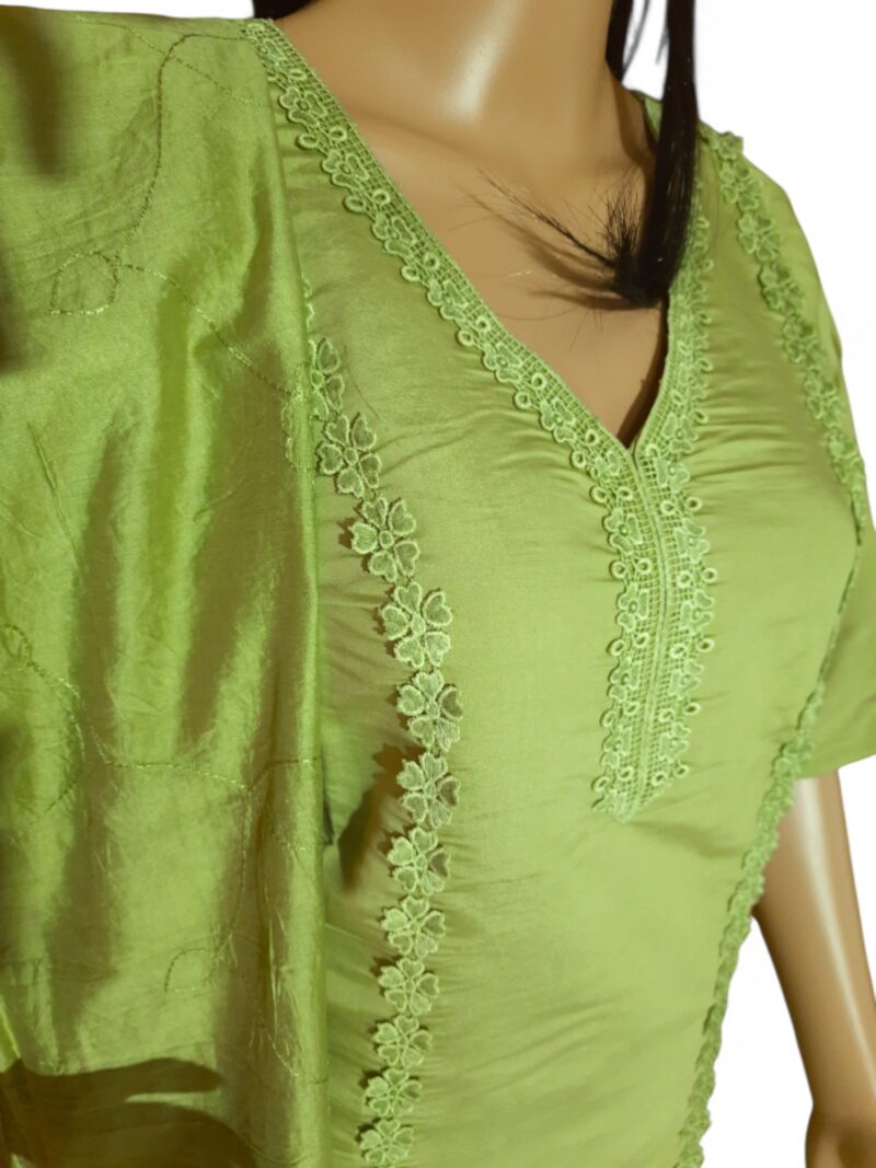 Premium Roman Silk Kurta, Pant, Dupatta  3 Piece set - Image 4