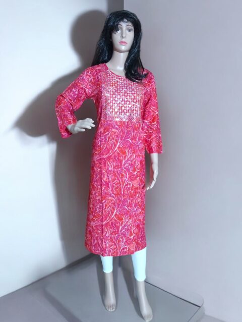Rahiwell pink kurti
