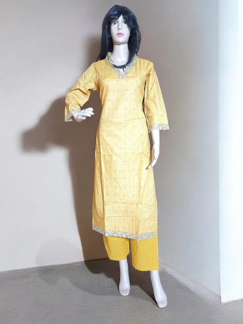 Rahiwell Branded Pure Cotton Kurta set 3 peice - Image 5