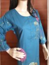 Rahiwell Branded Pure Cotton hand work 3 peice Kurta set - Image 4
