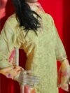 3 piece set kurta, bottom sarten organza dupatta - Image 9