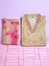3 piece set kurta, bottom sarten organza dupatta - Image 4