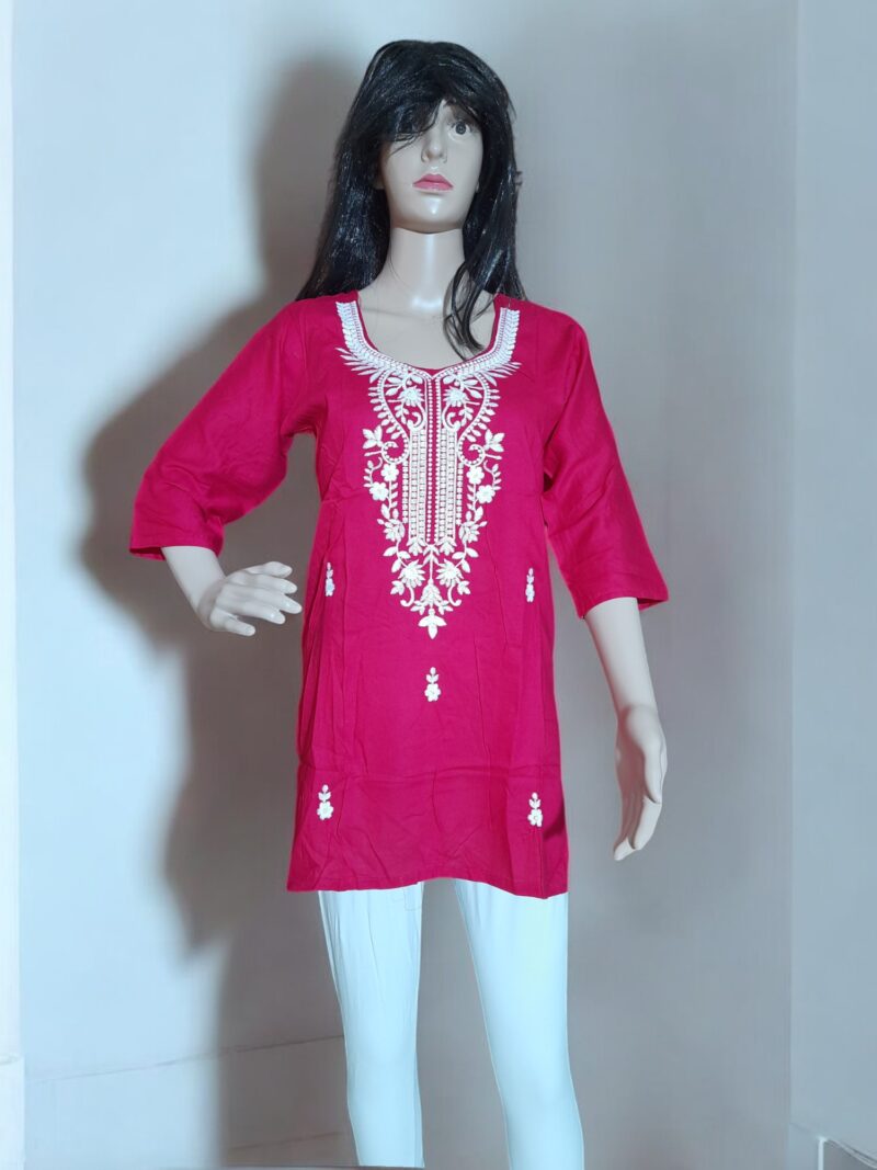 Rahiwell premium short embroidary kurta - Image 2
