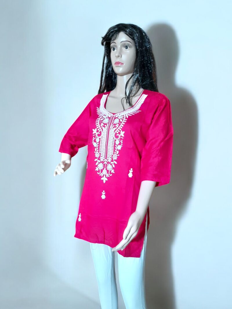 Rahiwell premium short embroidary kurta - Image 4