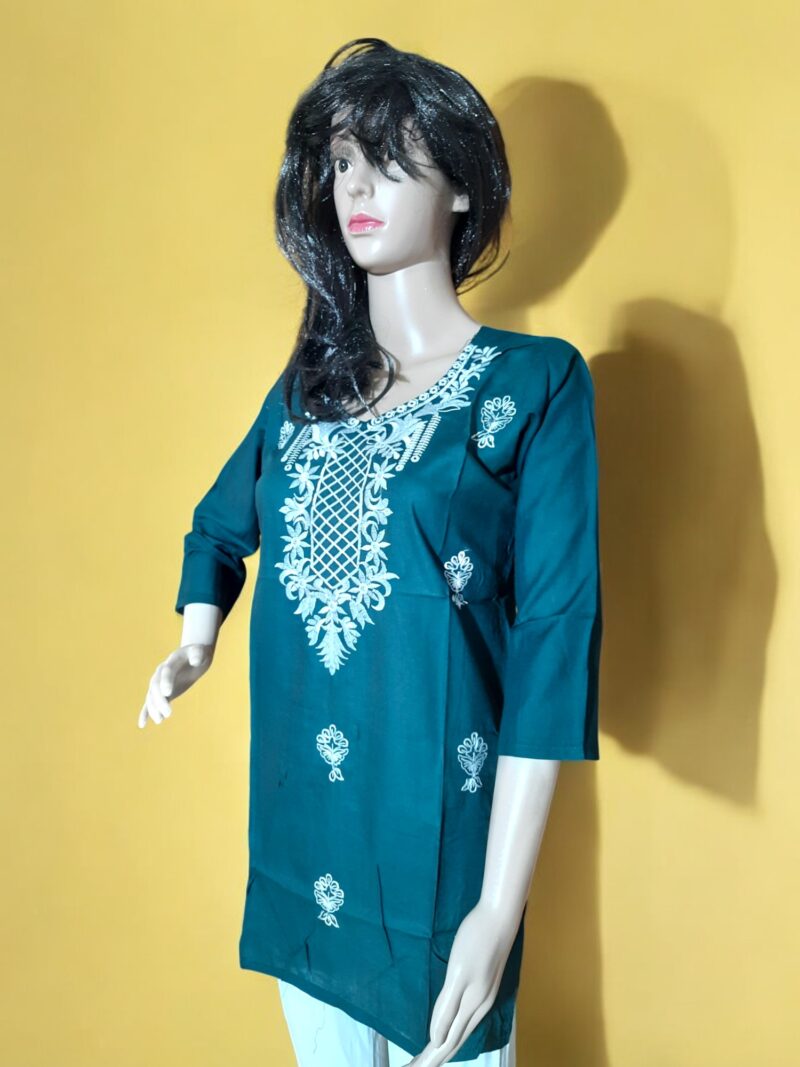 Rahiwell premium short embroidary kurti - Image 2