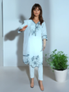 Rahiwell white kurta