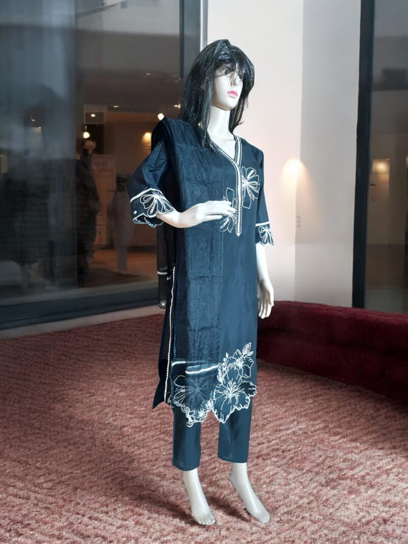 Rahiwell Branded roman Silk Embroidary kurta - Image 2