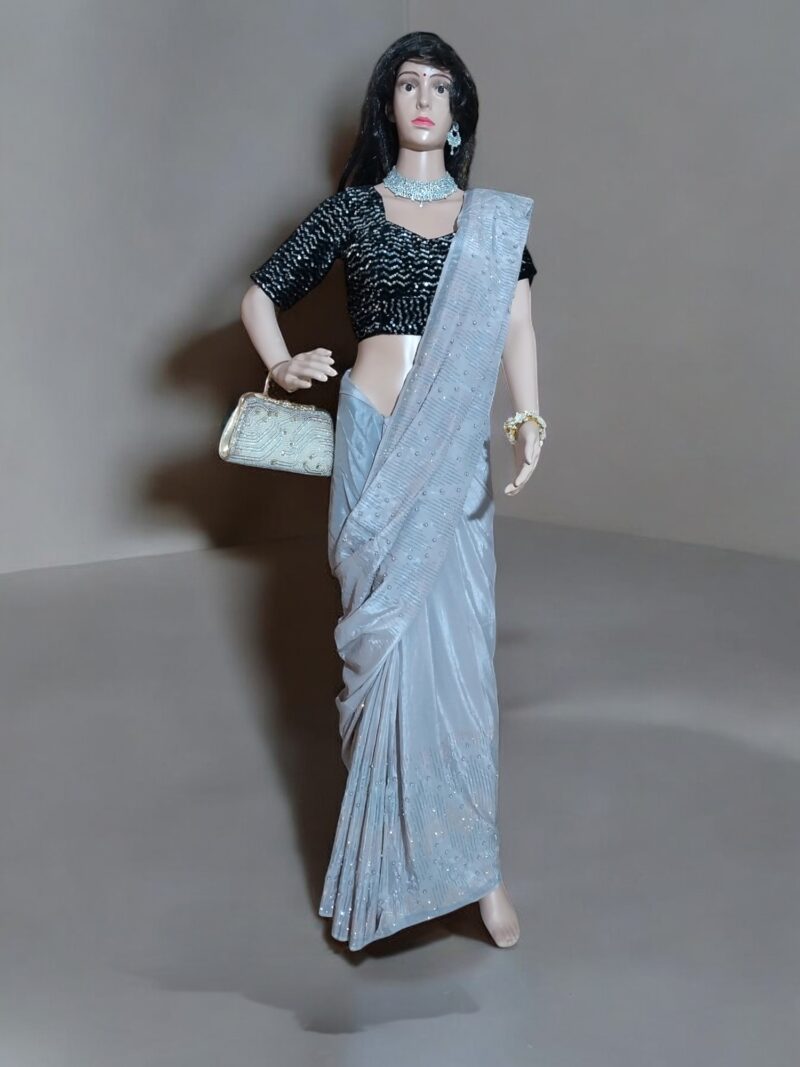 Rahiwell Premium Chinon Saree - Image 4