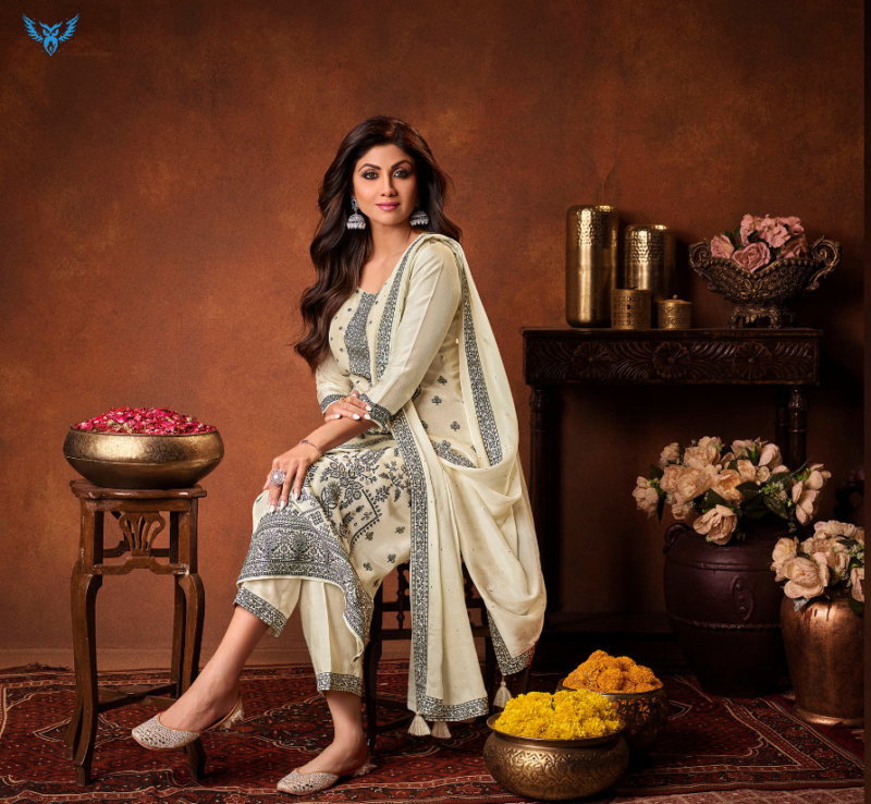Dhola silk shilpa-602 - Image 5