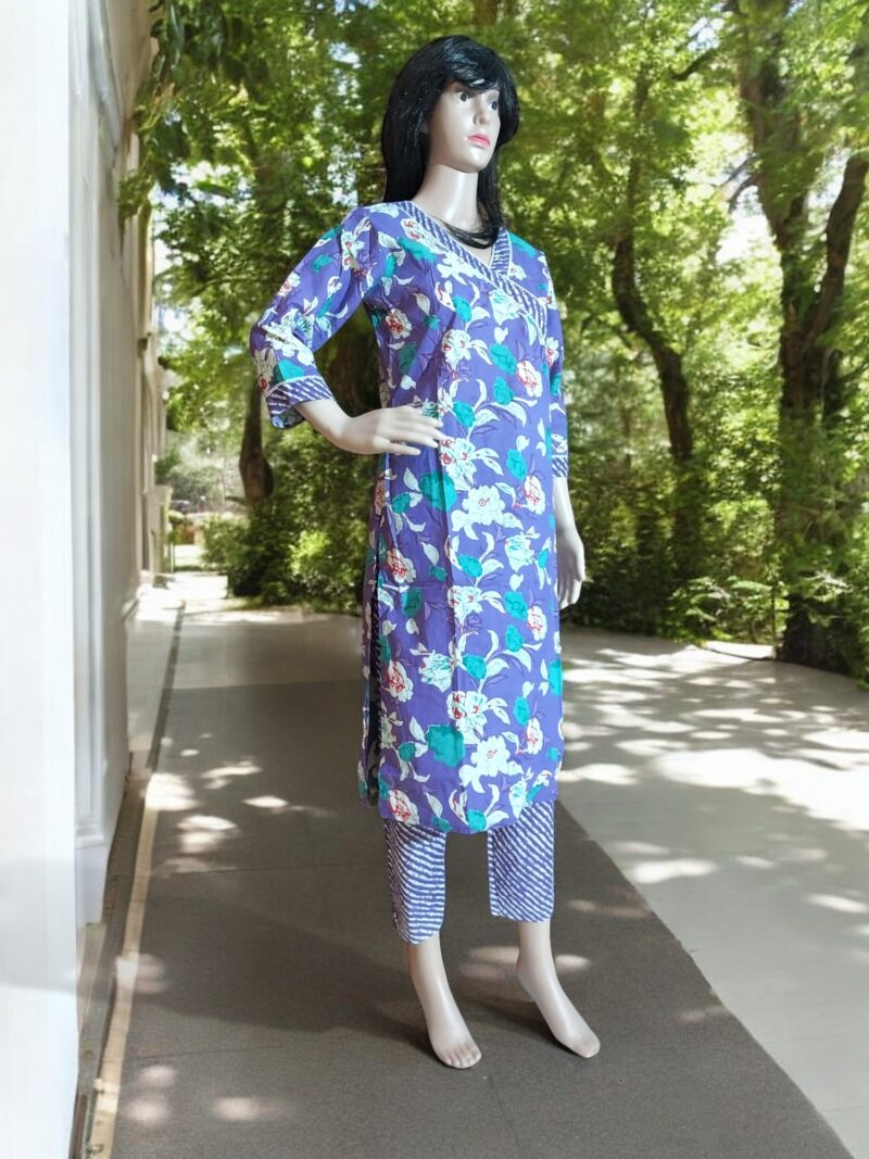 Rahiwell Pure cotton kurta pant 2 pice set - Image 2