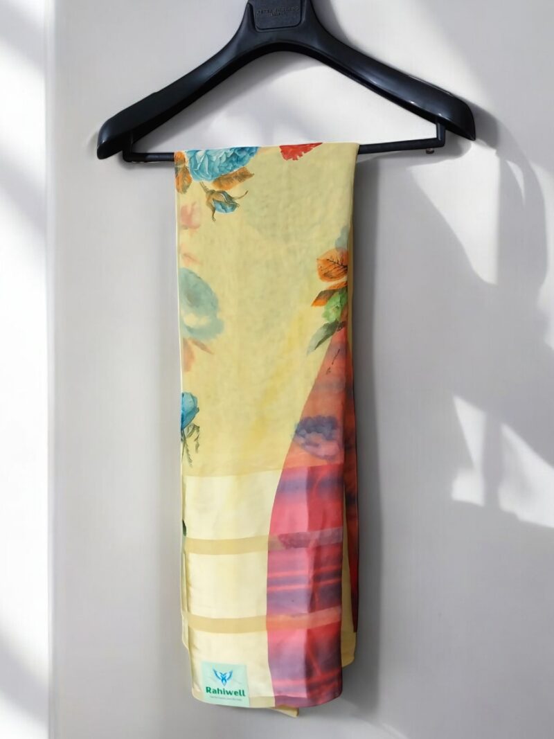 Star Plus Rahi-Soft satan silk patti  saare - Image 3